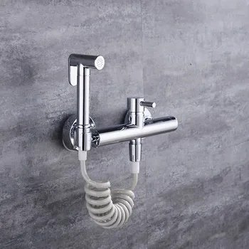 Luxury Solid Brass Chrome Handheld Bidet ,Toilet Portable Bidet Shower Set With Hot and Cold Water Bidet Mixer
Luxury Solid Brass Chrome Handheld Bidet ,Toilet Portable Bidet Shower Set With Hot and Cold Water Bidet Mixer