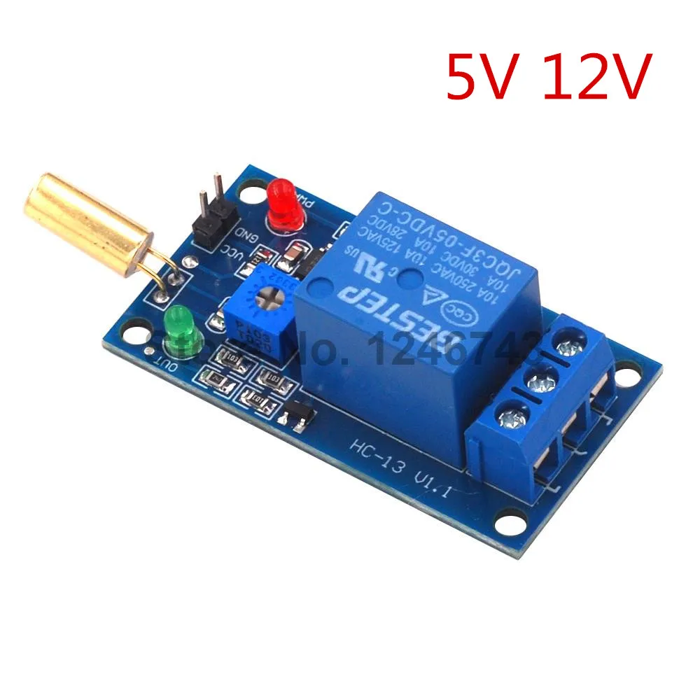 SW-520 Tilt Sensor 5V 12V Relay Module Equipment Tilt Dump Protection Alarm Trigger Module
SW-520 Tilt Sensor 5V 12V Relay Module Equipment Tilt Dump Protection Alarm Trigger Module