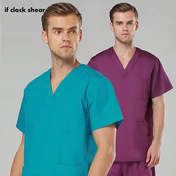 Short Sleeved Surgical suits Clothes Nurse Doctor Solid Summer Hot Cotton Coat Pant Uniform Lab Coat surgery scrubs clohting men
Short Sleeved Surgical suits Clothes Nurse Doctor Solid Summer Hot Cotton Coat Pant Uniform Lab Coat surgery scrubs clohting men