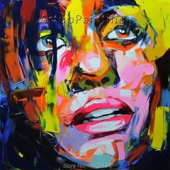 Palette knife painting portrait Palette knife Face Oil painting Impasto figure on canvas Hand painted Francoise Nielly 12-10
Palette knife painting portrait Palette knife Face Oil painting Impasto figure on canvas Hand painted Francoise Nielly 12-10