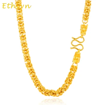 Ethlyn Dragon head handmade chain wide 6mm Gold color trendy Thailand/Vietnam men necklace jewelry gift N016
Ethlyn Dragon head handmade chain wide 6mm Gold color trendy Thailand/Vietnam men necklace jewelry gift N016