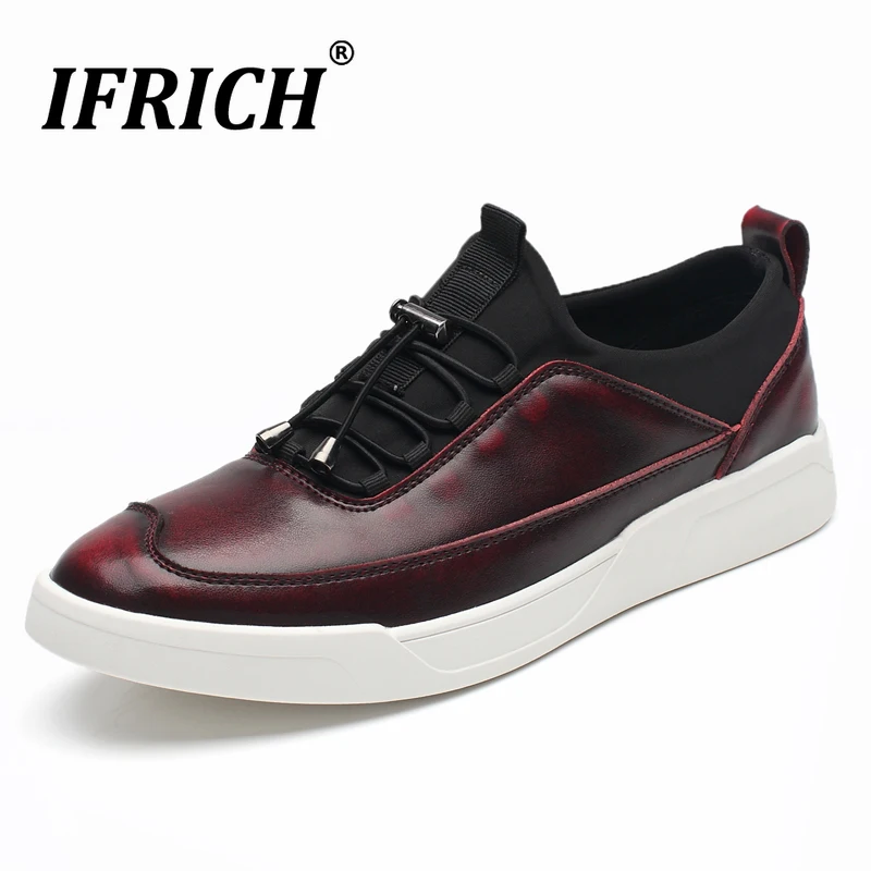 Spring Autumn Men Vintage Casual Shoes Wine Red Gray Handmade Man Leather Casual Sneakers Comfortable Youth Walking Shoes Brand
Spring Autumn Men Vintage Casual Shoes Wine Red Gray Handmade Man Leather Casual Sneakers Comfortable Youth Walking Shoes Brand
