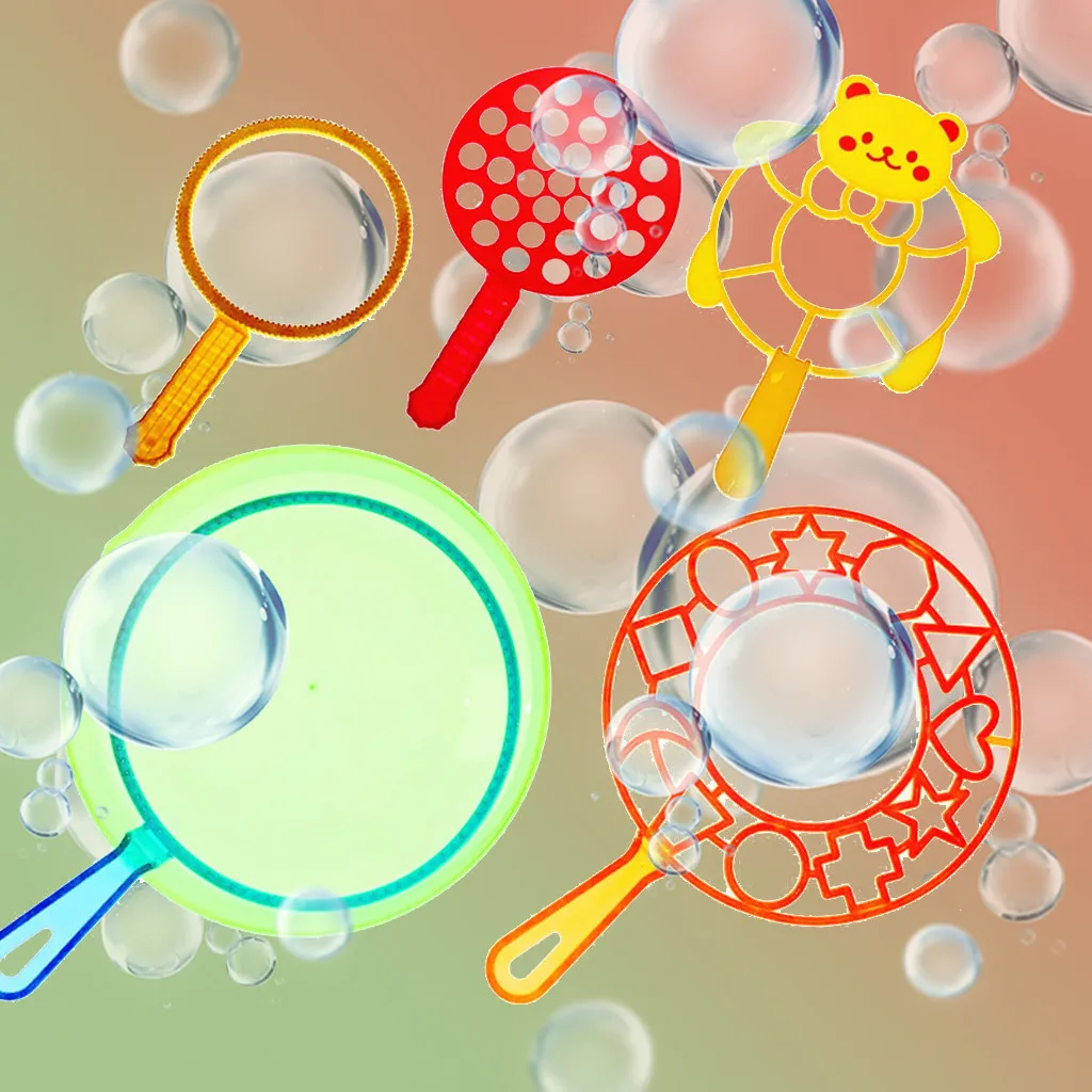 6Pcs/Set Water Blowing Toys Bubble Soap Bubble Wand Set Outdoor Kid Toys Parent-child Exchange Interactive Toy Giant Bubble Blow
6Pcs/Set Water Blowing Toys Bubble Soap Bubble Wand Set Outdoor Kid Toys Parent-child Exchange Interactive Toy Giant Bubble Blow