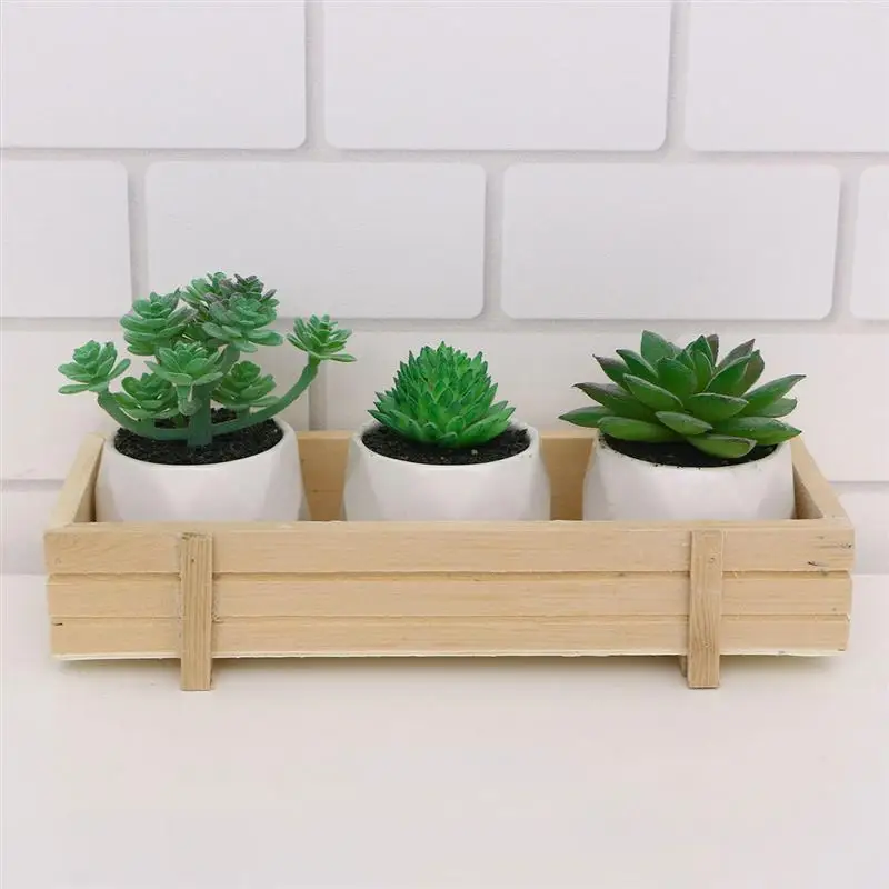 1PC Micro Landscape Succulent Plant Pot Rectangular Pastoral Wooden Potted Creative Seedling Flower Nursery Box Holder Basin
1PC Micro Landscape Succulent Plant Pot Rectangular Pastoral Wooden Potted Creative Seedling Flower Nursery Box Holder Basin