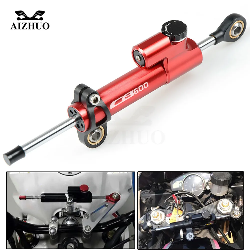 CNC Aluminum Motorcycle Steering Damper Stabilize Safety Control For HONDA CB600 CB 600 CB599 CB600 HORNET 1998-2006 WITH
CNC Aluminum Motorcycle Steering Damper Stabilize Safety Control For HONDA CB600 CB 600 CB599 CB600 HORNET 1998-2006 WITH