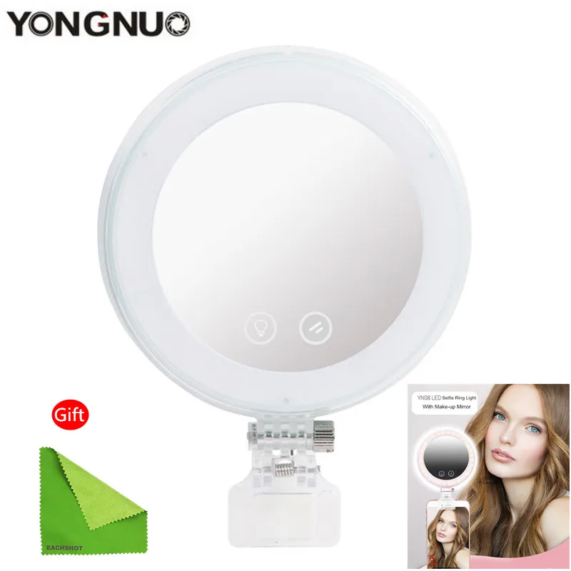 YONGNUO LED YN08 5500K phone selfie make up Light ring Photography for iPhone photo Lighting on the mobile beauty lamp mirror
YONGNUO LED YN08 5500K phone selfie make up Light ring Photography for iPhone photo Lighting on the mobile beauty lamp mirror