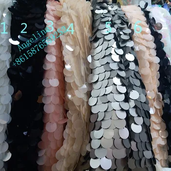 6 colors option!BZL-5819 Nigerian laces Fabric with sequins African sequins Laces Fabrics for pretty dress High Quality 
6 colors option!BZL-5819 Nigerian laces Fabric with sequins African sequins Laces Fabrics for pretty dress High Quality