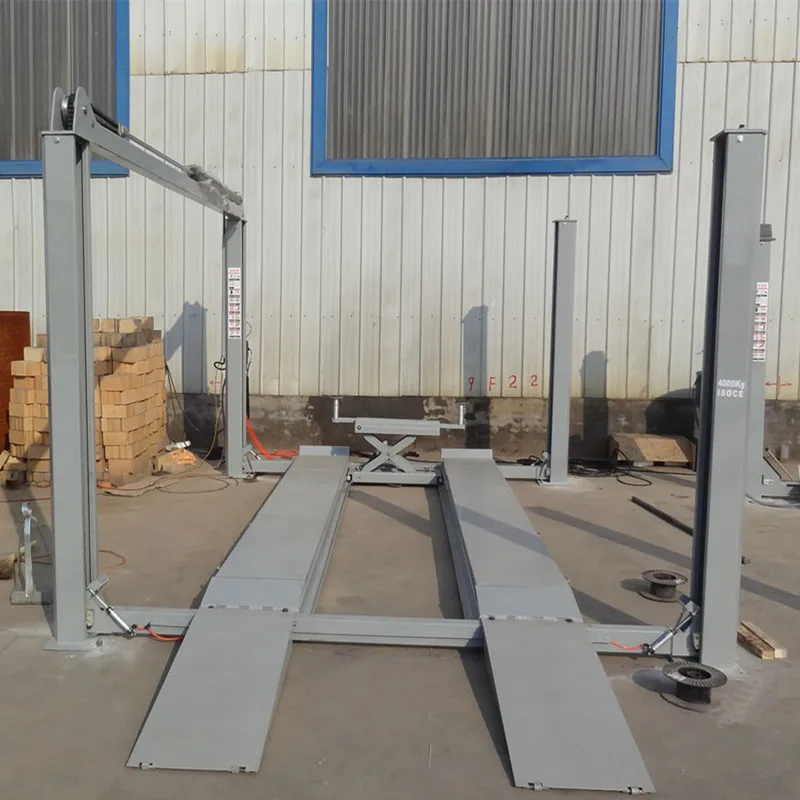 four column car lift with second lift jack use for wheel alignment 4000kgs load model SP-J4000
four column car lift with second lift jack use for wheel alignment 4000kgs load model SP-J4000