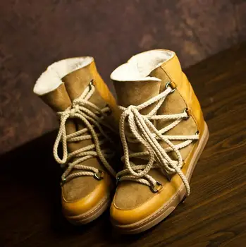 Women Winter Boots High End Lace-up Fur Ankle Boots Winter Warm Snow Boots Wedge Height Increasing Outdoor Casual Shoes Sneakers
Women Winter Boots High End Lace-up Fur Ankle Boots Winter Warm Snow Boots Wedge Height Increasing Outdoor Casual Shoes Sneakers