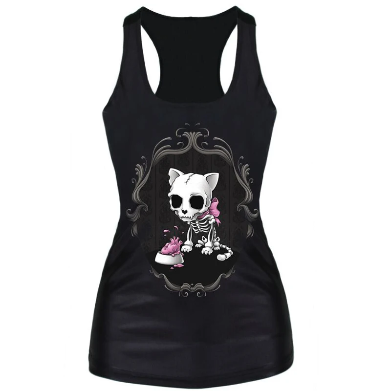 knitting Drop Shipping summer new 2016 women t-shirt RIBS 3D Vest tops Skull bone Camisole Sexy Tank top Despicable Me
knitting Drop Shipping summer new 2016 women t-shirt RIBS 3D Vest tops Skull bone Camisole Sexy Tank top Despicable Me