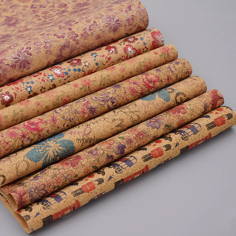 A4 21x29cm Vintage Flower Printed Fabric Soft Cork Sewing Fabric For Handbag Garment Home Textile Patchwork Materials
A4 21x29cm Vintage Flower Printed Fabric Soft Cork Sewing Fabric For Handbag Garment Home Textile Patchwork Materials