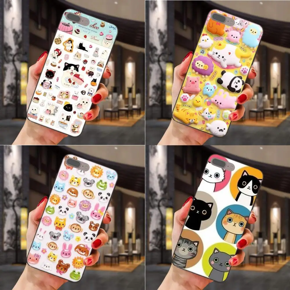 

Soft Silicone TPU Black Art Cover Case For Apple iPhone X XS Max XR 4 4S 5 5S SE 6 6S 7 8 Plus Large Sticker Bomb Jdm Lovely