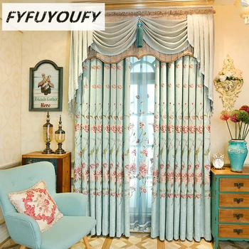 European - style luxury villas full shade embroidered curtains for living Room sheer curtains for kitchen window curtain bedroom
European - style luxury villas full shade embroidered curtains for living Room sheer curtains for kitchen window curtain bedroom