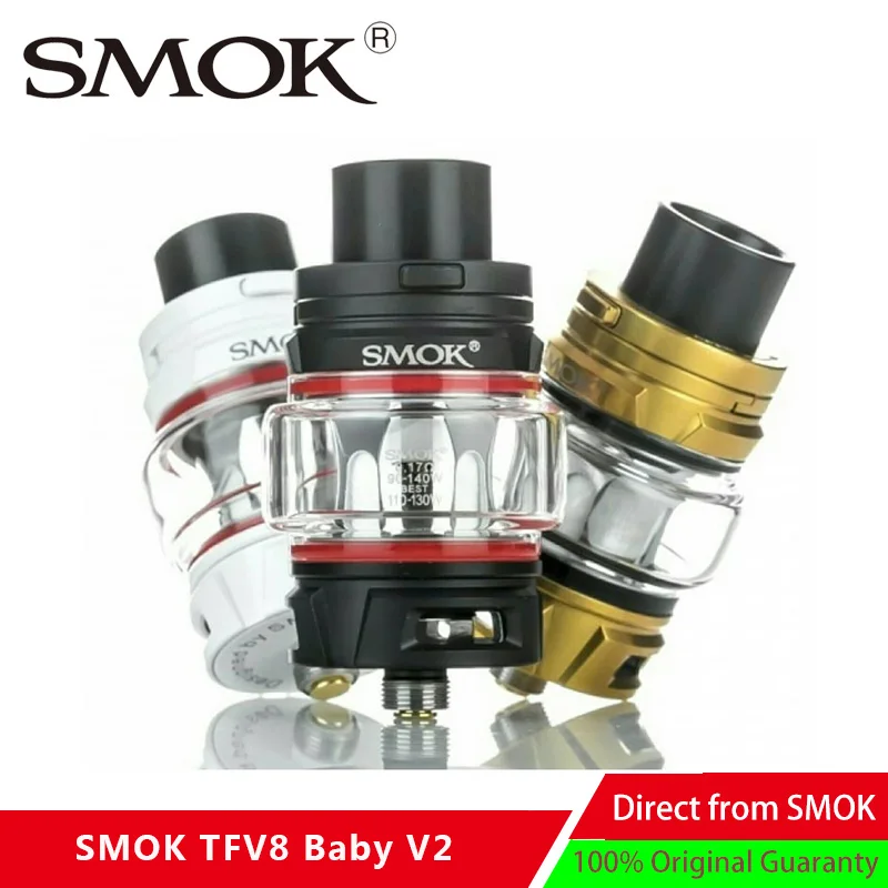 100% Original SMOK TFV8 Baby V2 Tank Electronic Cigarettes Atomizer V8 Baby V2 A1 A2 A3 Mesh Coil 510 Vaporizer VS TFV12 Prince
100% Original SMOK TFV8 Baby V2 Tank Electronic Cigarettes Atomizer V8 Baby V2 A1 A2 A3 Mesh Coil 510 Vaporizer VS TFV12 Prince