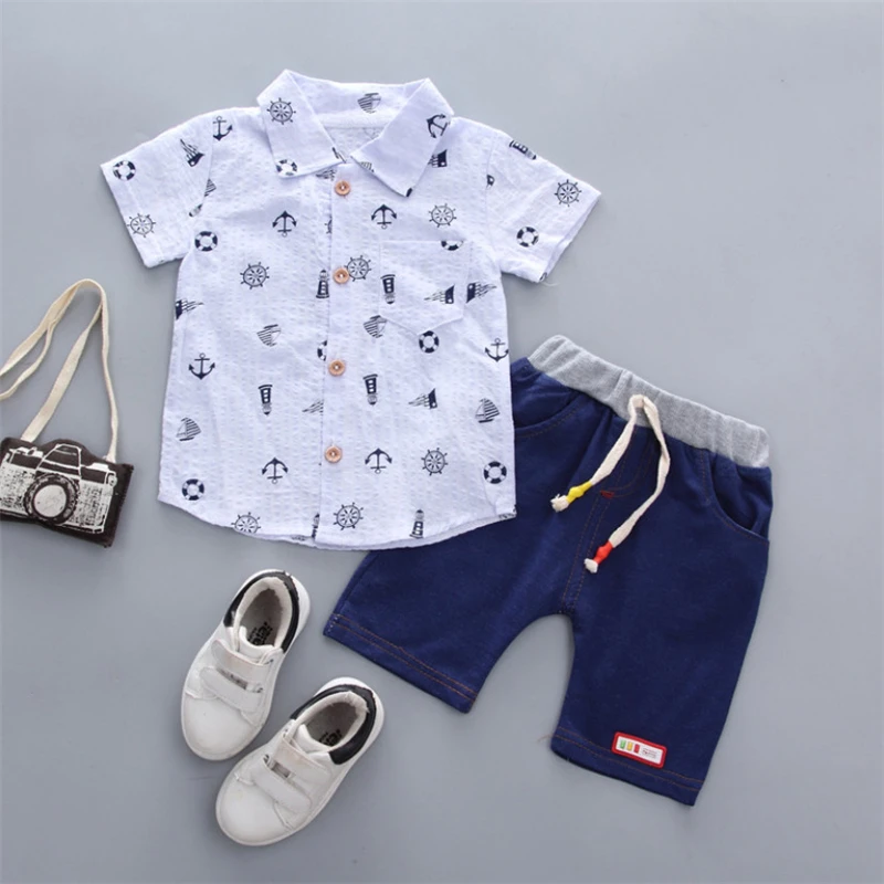 Retail Children's Clothing Floral Pattern Shirt & Bottom Boy's Set Summer Baby Boy 2 Pieces Sets
Retail Children's Clothing Floral Pattern Shirt & Bottom Boy's Set Summer Baby Boy 2 Pieces Sets