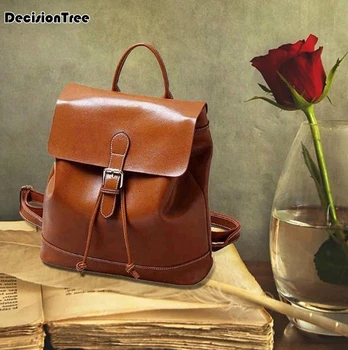 Famous Designed 2019 Vintage Shoulder Bags New Brand Preppy Style Women Backpacks Solid Simple Genuine Leather Backpacks
Famous Designed 2019 Vintage Shoulder Bags New Brand Preppy Style Women Backpacks Solid Simple Genuine Leather Backpacks