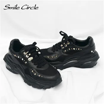 Smile Circle 2019 Women Sneakers Flat Platform shoes Genuine Leather casual Breathable Ladies sneaker
Smile Circle 2019 Women Sneakers Flat Platform shoes Genuine Leather casual Breathable Ladies sneaker