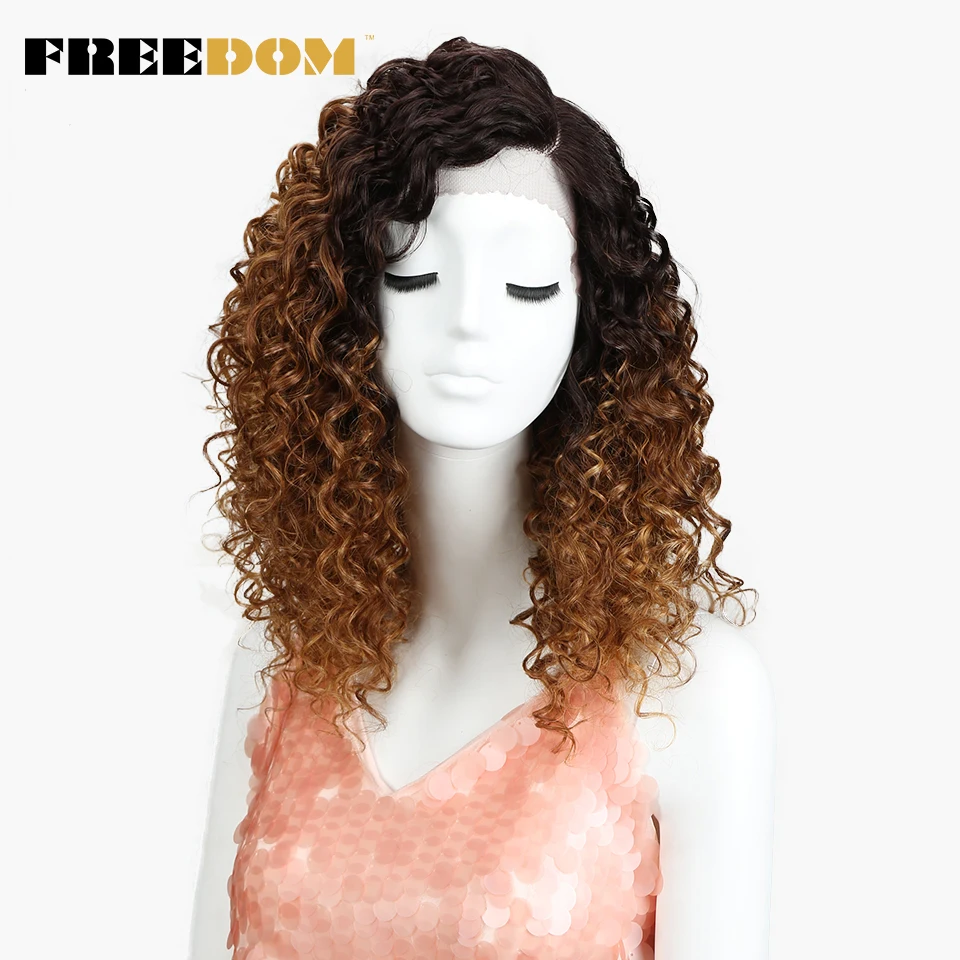 FREEDOM Afro Kinky Curly Wigs For Black Women Heat Resistant Lace Front Wigs Ombre Brown Caramel Colour High Temperature
FREEDOM Afro Kinky Curly Wigs For Black Women Heat Resistant Lace Front Wigs Ombre Brown Caramel Colour High Temperature
