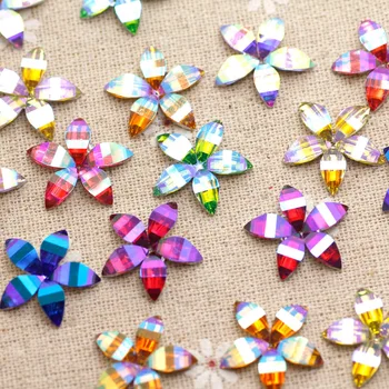 20 pcs Flower Shape Sew On Rhinestone with 1 hole silver Back Fancy Stone Rhinestone applique Buttons For Dance clothes Garments
20 pcs Flower Shape Sew On Rhinestone with 1 hole silver Back Fancy Stone Rhinestone applique Buttons For Dance clothes Garments