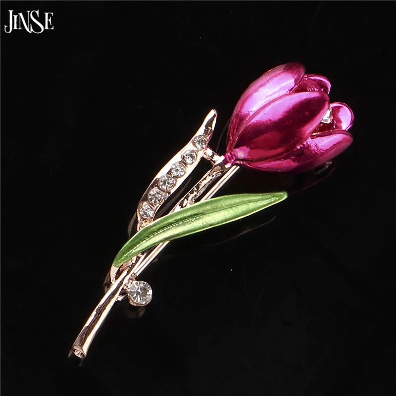JINSE Fashion Woman Flower Crystal Brooch Pin Accessories Jewelry Purple and Rose red color Tulip BroochesJewelry Wholesale HP06
JINSE Fashion Woman Flower Crystal Brooch Pin Accessories Jewelry Purple and Rose red color Tulip BroochesJewelry Wholesale HP06