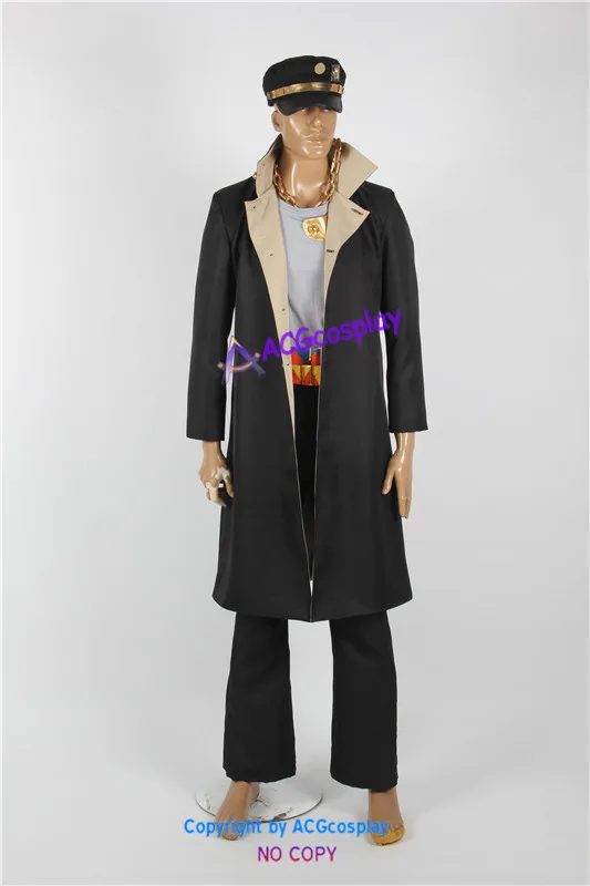ACGcosplay Jojo's Bizarre Adventure Stardust Crusaders Jotaro Kujo Cosplay Costume incl.hat with pin and chain prop
ACGcosplay Jojo's Bizarre Adventure Stardust Crusaders Jotaro Kujo Cosplay Costume incl.hat with pin and chain prop