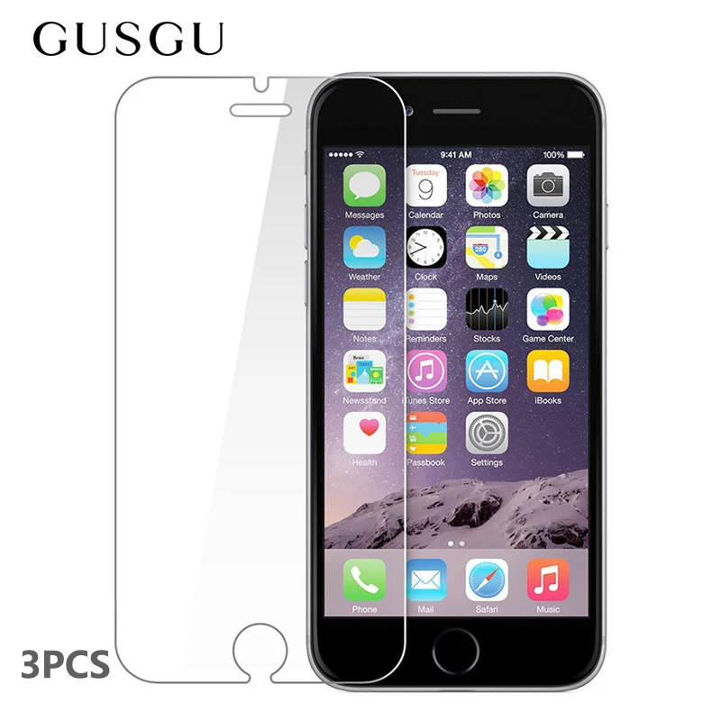 GUSGU 3Pcs / lot Tempered Glass for iPhone 7 Transparent Protective Film Screen Protector for iPhone 7 8 6 S Plus 5 5S SE 5C
GUSGU 3Pcs / lot Tempered Glass for iPhone 7 Transparent Protective Film Screen Protector for iPhone 7 8 6 S Plus 5 5S SE 5C