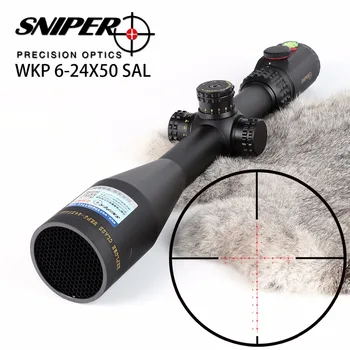 SNIPER WKP 6-24X50 SAL Hunting Rifle Scope Side Parallax Adjustment Glass Etched Reticle RG Illuminated with Bubble Level
SNIPER WKP 6-24X50 SAL Hunting Rifle Scope Side Parallax Adjustment Glass Etched Reticle RG Illuminated with Bubble Level