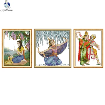 String flower Girl and Thai Dance Series Patterns Counted Cross Stitch Kits Sale Printed On Canvas for Embroidery Set Home Decor
String flower Girl and Thai Dance Series Patterns Counted Cross Stitch Kits Sale Printed On Canvas for Embroidery Set Home Decor