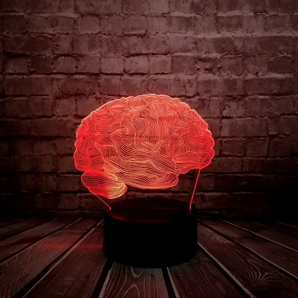 Novelty USB Charge 3D Visual LED Lamp 7 Color Creative Brain House Decor Table Desk Night Light Bedroom Holiday Friends Gift
Novelty USB Charge 3D Visual LED Lamp 7 Color Creative Brain House Decor Table Desk Night Light Bedroom Holiday Friends Gift