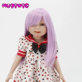MUZIWIG Korea High Temperature Fiber Purple long Straight hair doll wigs with Bangs for 18'' Height American doll accessories
MUZIWIG Korea High Temperature Fiber Purple long Straight hair doll wigs with Bangs for 18'' Height American doll accessories