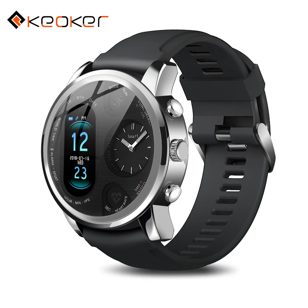Keoker Smart Watch Men Business Dual Time Zone Display Heart Rate Monitor Fitness Tracker Waterproof Watch For Android IOS
Keoker Smart Watch Men Business Dual Time Zone Display Heart Rate Monitor Fitness Tracker Waterproof Watch For Android IOS