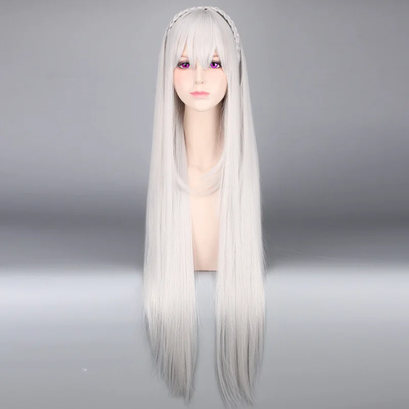 Cosroad Re Zero Rem Ram Косплей парики Re: жизнь в другом мире от Emilia длинные Костюм| |