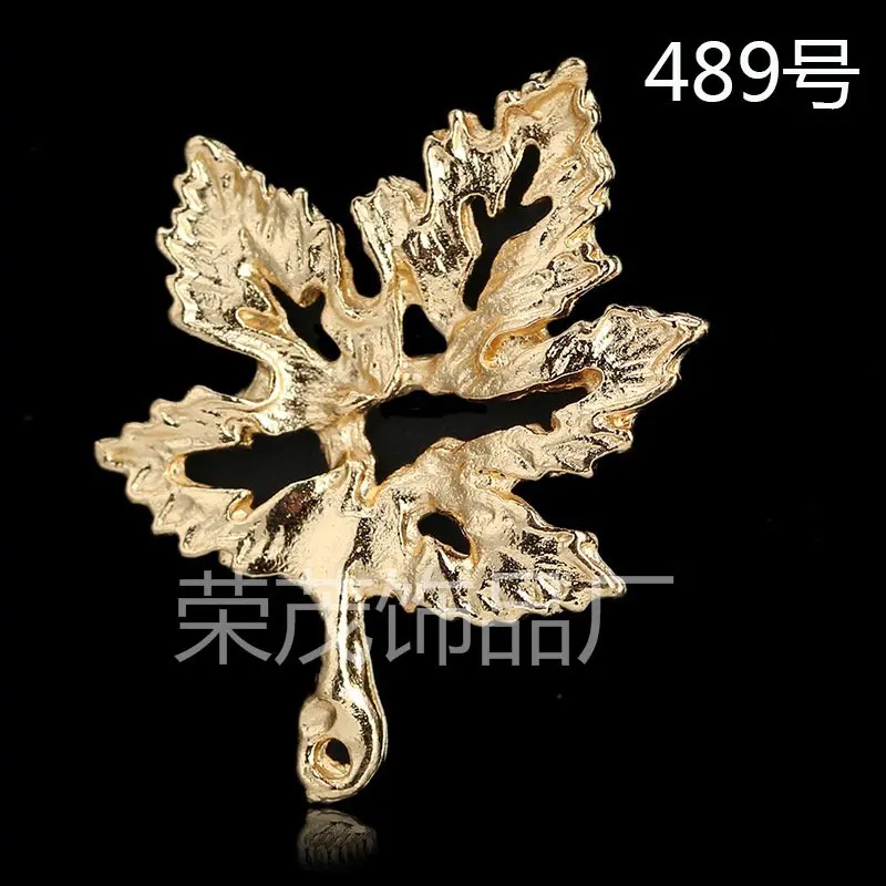 50PCS 22*27MM Gold/Silver Color Zinc Alloy Maple leaf Charms Diy Jewelry Findings Accessories wholesale | Украшения и аксессуары