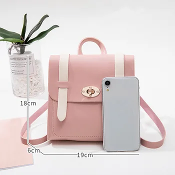 Hot Selling Women Contrast Color Mini Backpack Large Capacity Single Shoulder Bag for Travel -B5
Hot Selling Women Contrast Color Mini Backpack Large Capacity Single Shoulder Bag for Travel -B5