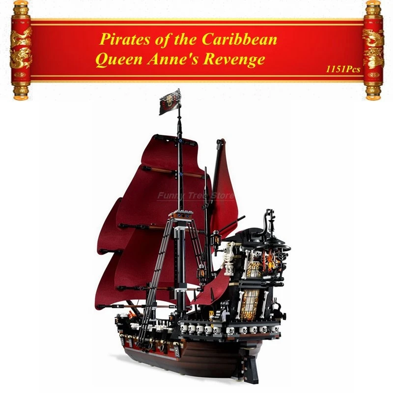 Happy Birthday Gifts Compatible Legoing Movie Pirates of the Caribbean Queen Anne's Revenge Model Building Blocks Toys Legoing
Happy Birthday Gifts Compatible Legoing Movie Pirates of the Caribbean Queen Anne's Revenge Model Building Blocks Toys Legoing