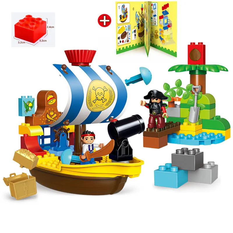 New Large particlePirate Boat Warfare Treasure hunting fit legoings Duplo city Building Block brick Educational Kid diy Toy Gift
New Large particlePirate Boat Warfare Treasure hunting fit legoings Duplo city Building Block brick Educational Kid diy Toy Gift