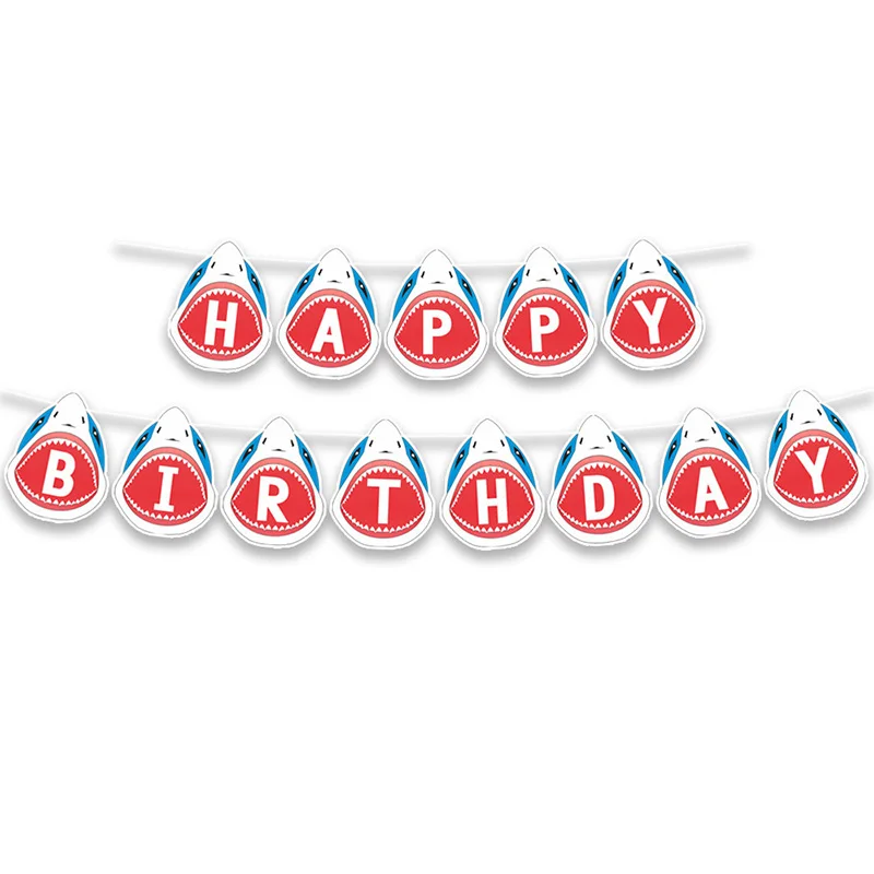 DIY Happy Birthday Decor Ocean Shark Shape Banner Garland Backdrop Decorative For Kids Boy Birthday Party Baby Shower Supplies
DIY Happy Birthday Decor Ocean Shark Shape Banner Garland Backdrop Decorative For Kids Boy Birthday Party Baby Shower Supplies