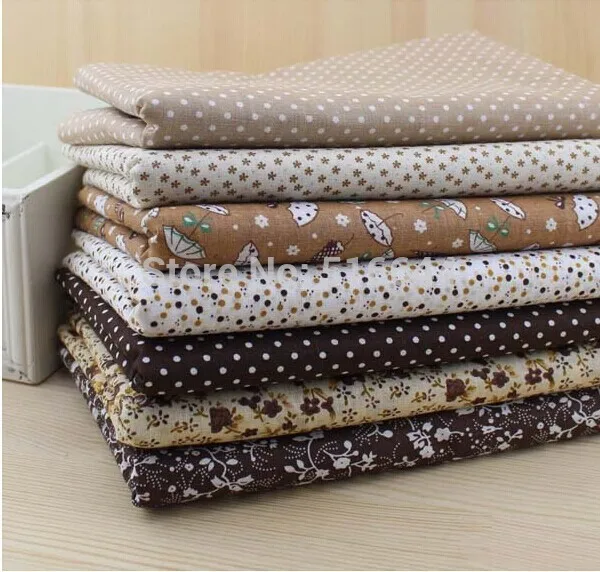 New 7 style Brown Series 100% Cotton Cloth Fabric Sewing Quilting for Fat Quarters DIY Crafts 50cmx50cm Free Shipping
New 7 style Brown Series 100% Cotton Cloth Fabric Sewing Quilting for Fat Quarters DIY Crafts 50cmx50cm Free Shipping