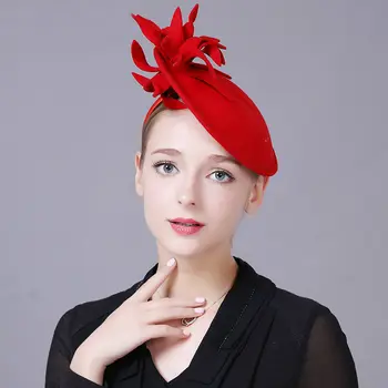 Women Top Grade Fascinator Hat Cocktail Wedding Party Headpiece Fashion Headwear Lady Hairbands Pure Wool Hair Accessories
Women Top Grade Fascinator Hat Cocktail Wedding Party Headpiece Fashion Headwear Lady Hairbands Pure Wool Hair Accessories