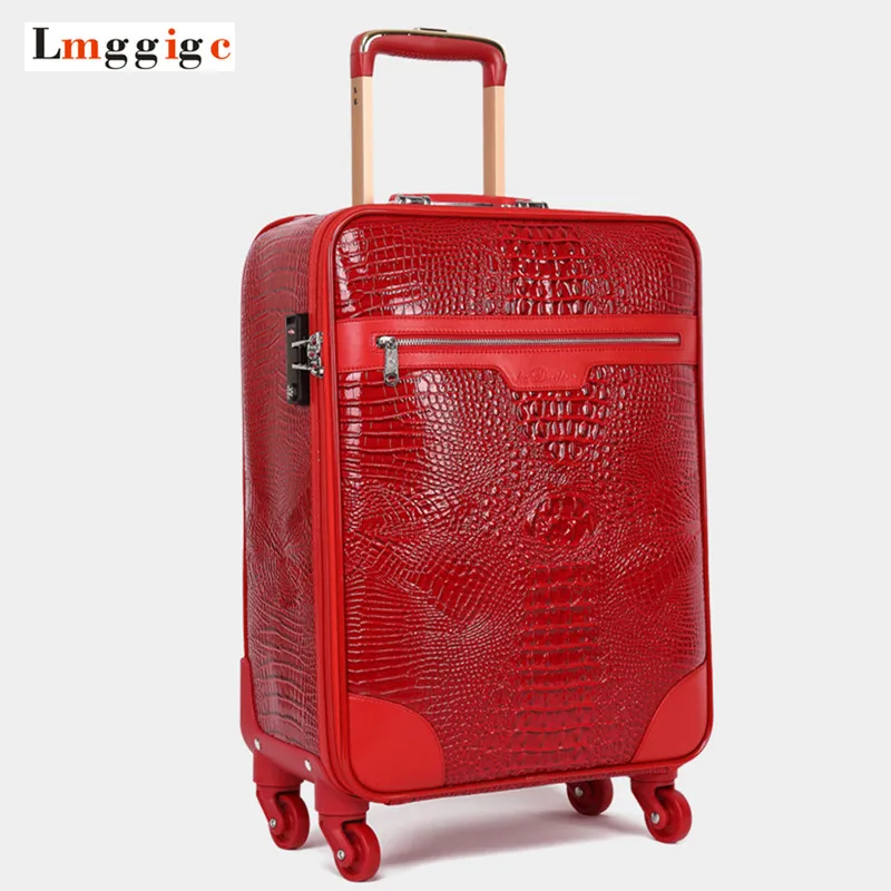 Crocodile pattern Rolling Luggage,High quality PU leather Travel Suitcase bag,New Rolling Box,Trolley Case with Wheel, Carry-On
Crocodile pattern Rolling Luggage,High quality PU leather Travel Suitcase bag,New Rolling Box,Trolley Case with Wheel, Carry-On