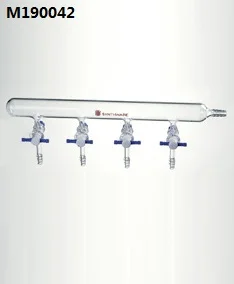 M190042 Vacuum manifold, Teflon stopcocks, number of ports:4, stopcock bore:2mm right hose
M190042 Vacuum manifold, Teflon stopcocks, number of ports:4, stopcock bore:2mm right hose