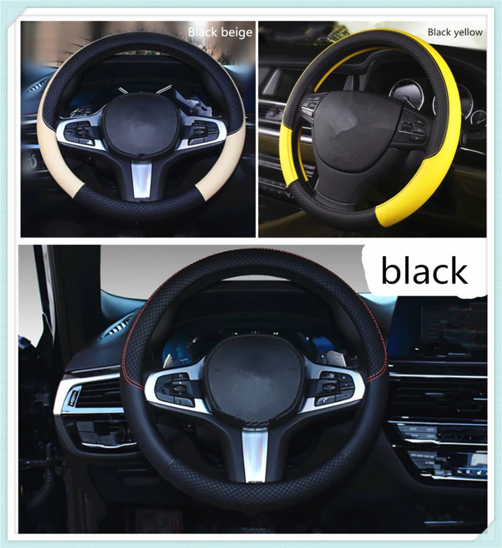 Car steering wheel cover PU leather 38CM anti-skid auto parts for Nissan NV200 Nuvu NV2500 Forum Denki 350Z Zaroot
Car steering wheel cover PU leather 38CM anti-skid auto parts for Nissan NV200 Nuvu NV2500 Forum Denki 350Z Zaroot