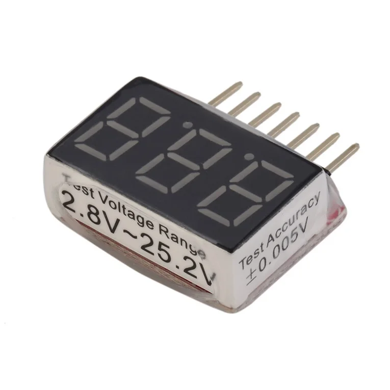 Battery Tester 1-6s RC 1S-6S LED Low Voltage Buzzer Alarm Lipo Battery Voltage Indicator Checker Tester test 2.8V -25.2V
Battery Tester 1-6s RC 1S-6S LED Low Voltage Buzzer Alarm Lipo Battery Voltage Indicator Checker Tester test 2.8V -25.2V