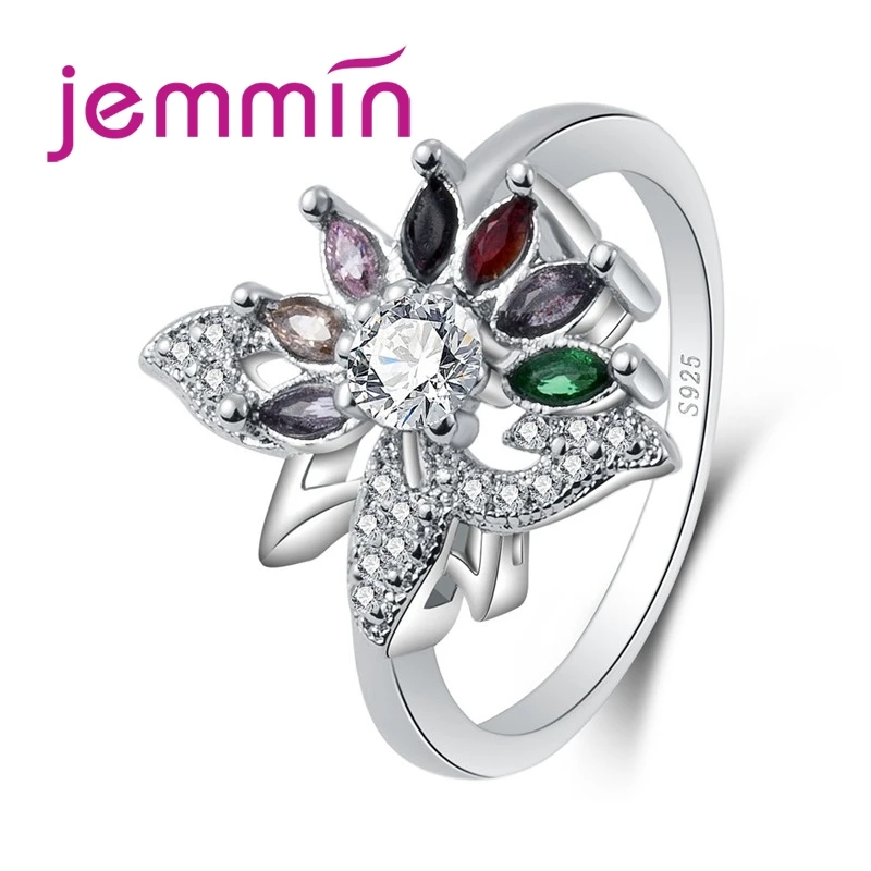 Charming Flower Multicolor Tourmaline Big Round White CZ 925 Sterling Silver Ring Glamorous Women Jewelry Wholesale
Charming Flower Multicolor Tourmaline Big Round White CZ 925 Sterling Silver Ring Glamorous Women Jewelry Wholesale