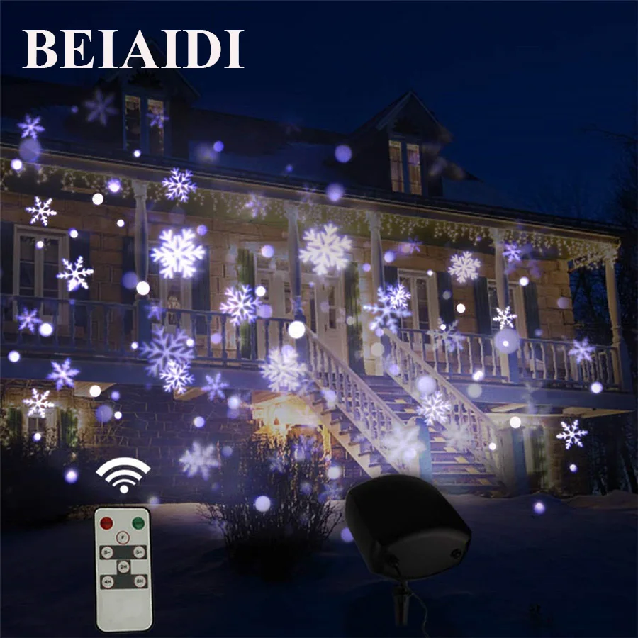 BEIAIDI Upgrade Christmas Projection Light Outdoor Moving Snowfall Projector With Remote Holiday Wedding Party Landscape Light
BEIAIDI Upgrade Christmas Projection Light Outdoor Moving Snowfall Projector With Remote Holiday Wedding Party Landscape Light