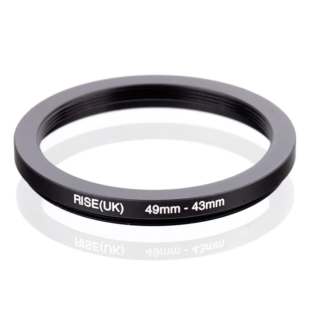 

RISE(UK) 49mm-43mm 49-43 mm 49 to 43 Step Down Ring Filter Adapter black free shipping