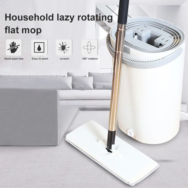 Newly Mop Bucket System for Floor Cleaning 2 in 1 Wash Dry with Flat Fine Fiber Mop Pads 
Newly Mop Bucket System for Floor Cleaning 2 in 1 Wash Dry with Flat Fine Fiber Mop Pads
