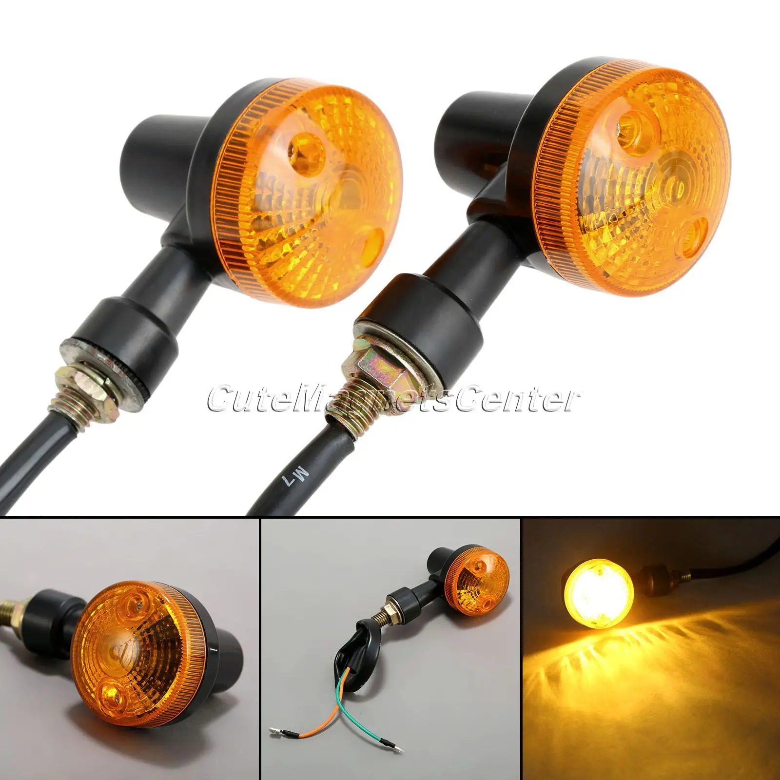 mtsooning 2pcs 10mm Bolt 12V Front Rear Motorcycle Turn Signals Command Lamp Indicators Amber Light Lamp Motor Turn Signal Light
mtsooning 2pcs 10mm Bolt 12V Front Rear Motorcycle Turn Signals Command Lamp Indicators Amber Light Lamp Motor Turn Signal Light