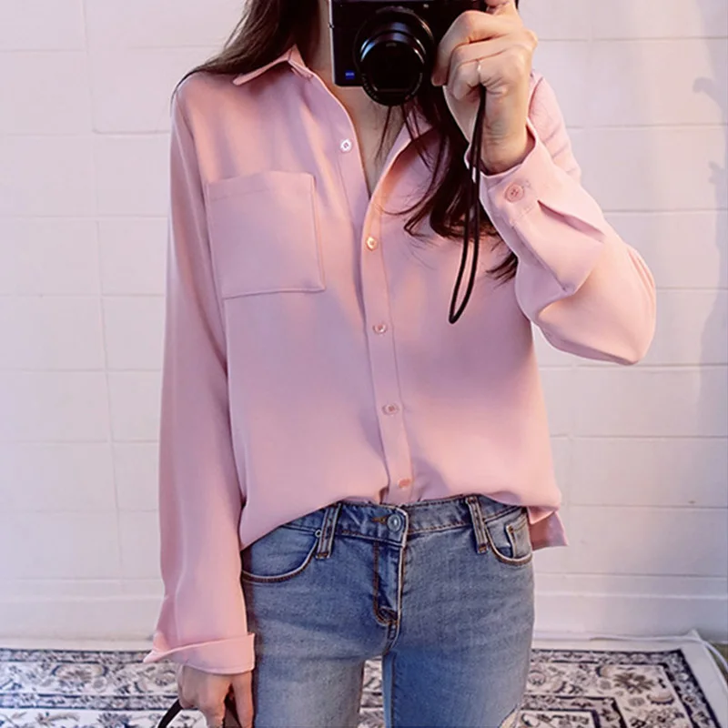 Office Lady Chiffon Blouse Shirts Spring Summer Elegant Blusas 2019 Womens Long Sleeve Turn Down Collar Top blusas mujer de moda
Office Lady Chiffon Blouse Shirts Spring Summer Elegant Blusas 2019 Womens Long Sleeve Turn Down Collar Top blusas mujer de moda