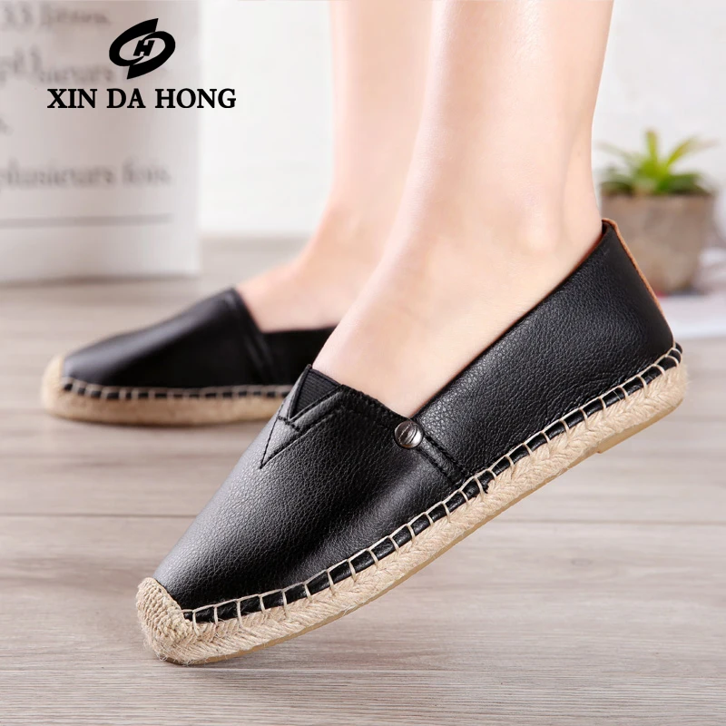 

Women Ballet Flats Shoes Slip on ladies Shallow Moccasins Casual Shoes Genuine Leather Female Summer Loafer Shoes Woman Comfort